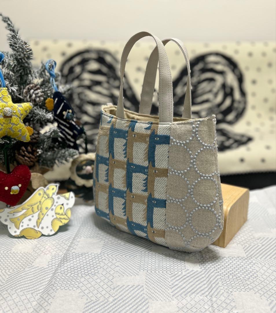 ハンドメイド＊ミナペルホネン＊thoroughbred＊コロりんトート