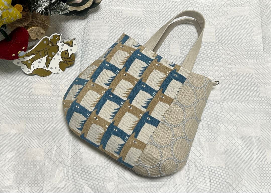 ハンドメイド＊ミナペルホネン＊thoroughbred＊コロりんトート