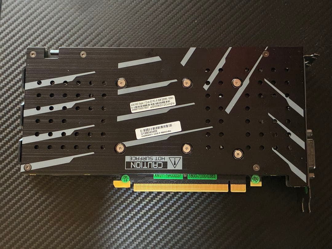 玄人志向 NVIDIA Geforce GTX1660super 6GB 動作品