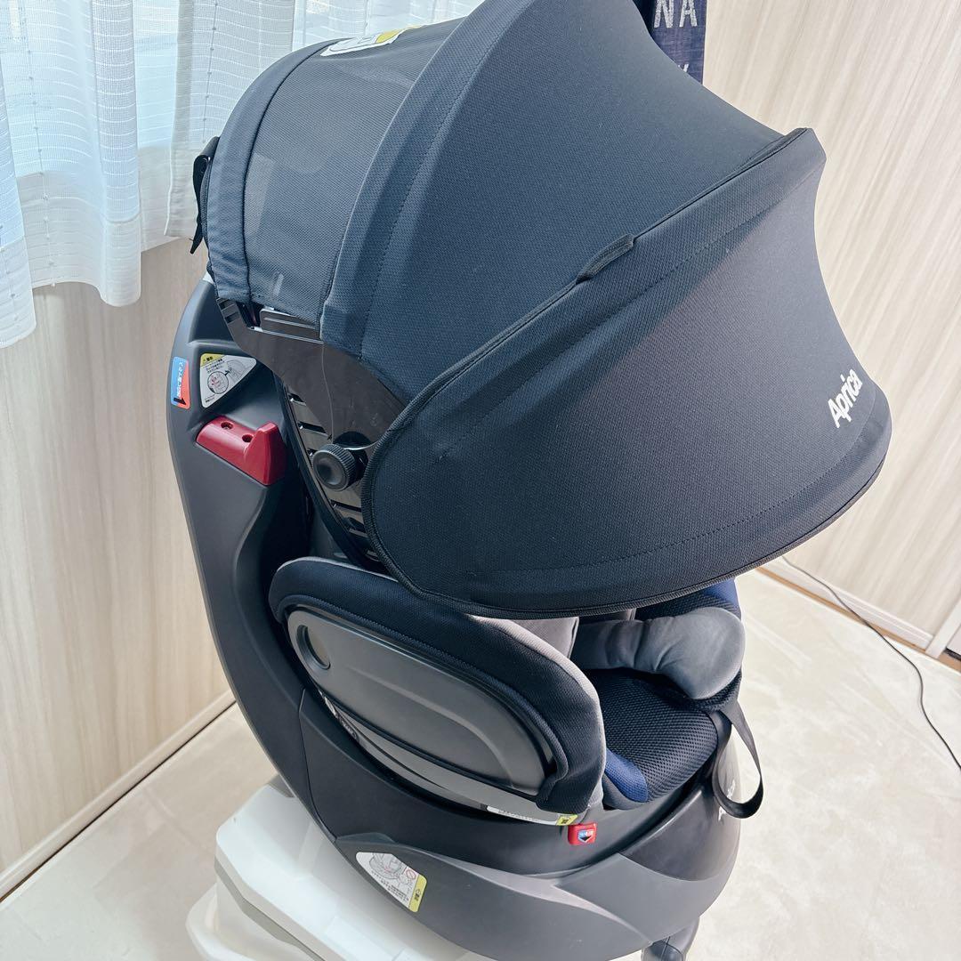 【未使用級】アップリカ☆ディアターンプラスプレミアム 回転式 シートベルト固定式