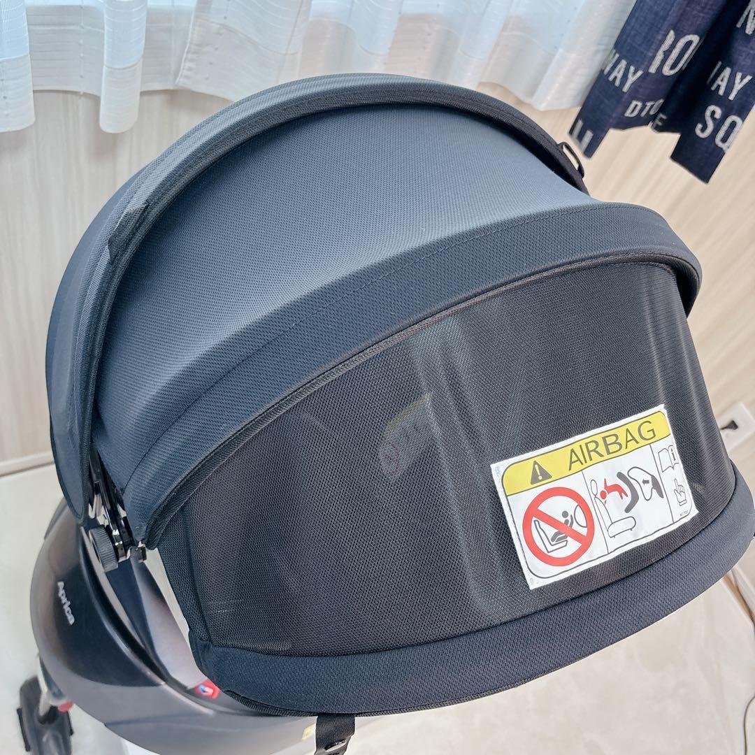 【未使用級】アップリカ☆ディアターンプラスプレミアム 回転式 シートベルト固定式