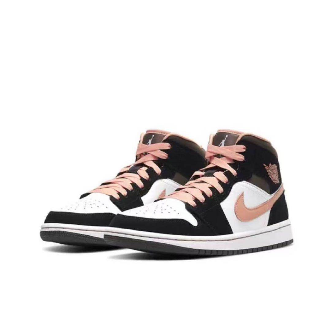 【美品】NIKE 24cm Air Jordan 1 ピンクブラック ハイカット