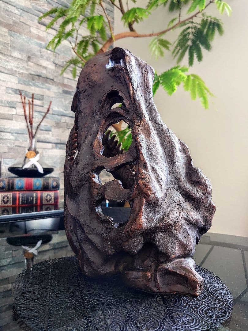 【DINOWORLD】ティラノサウルス 頭骨 化石 ジュラシックパーク