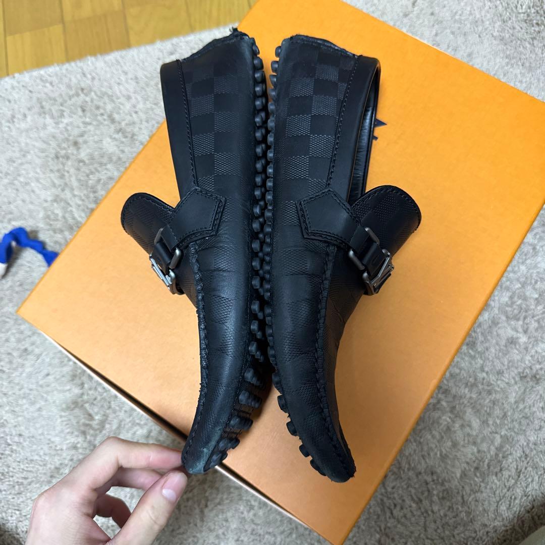ルイヴィトン ダミエ アンフィニ ドライビングシューズ 27cm