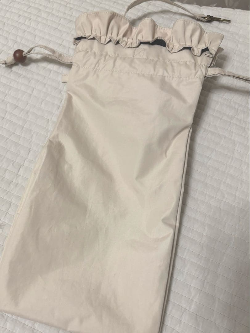 芦屋ロサブラン♡2段折りたたみ50cmシングルフリル曲がり竹手元♡ベージュ