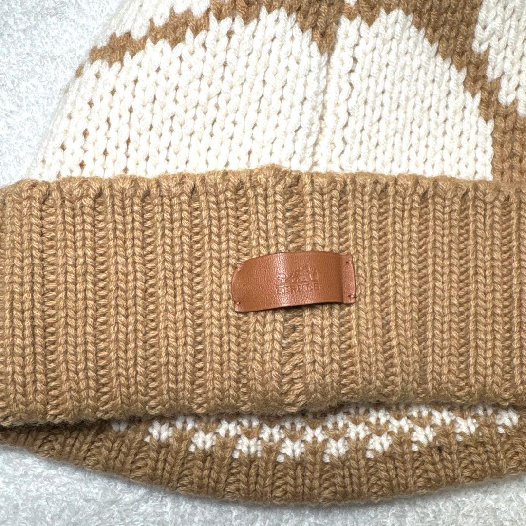 ほぼ新品　HERMES エルメス クリック　セヌエ ニット帽　Mサイズ　C