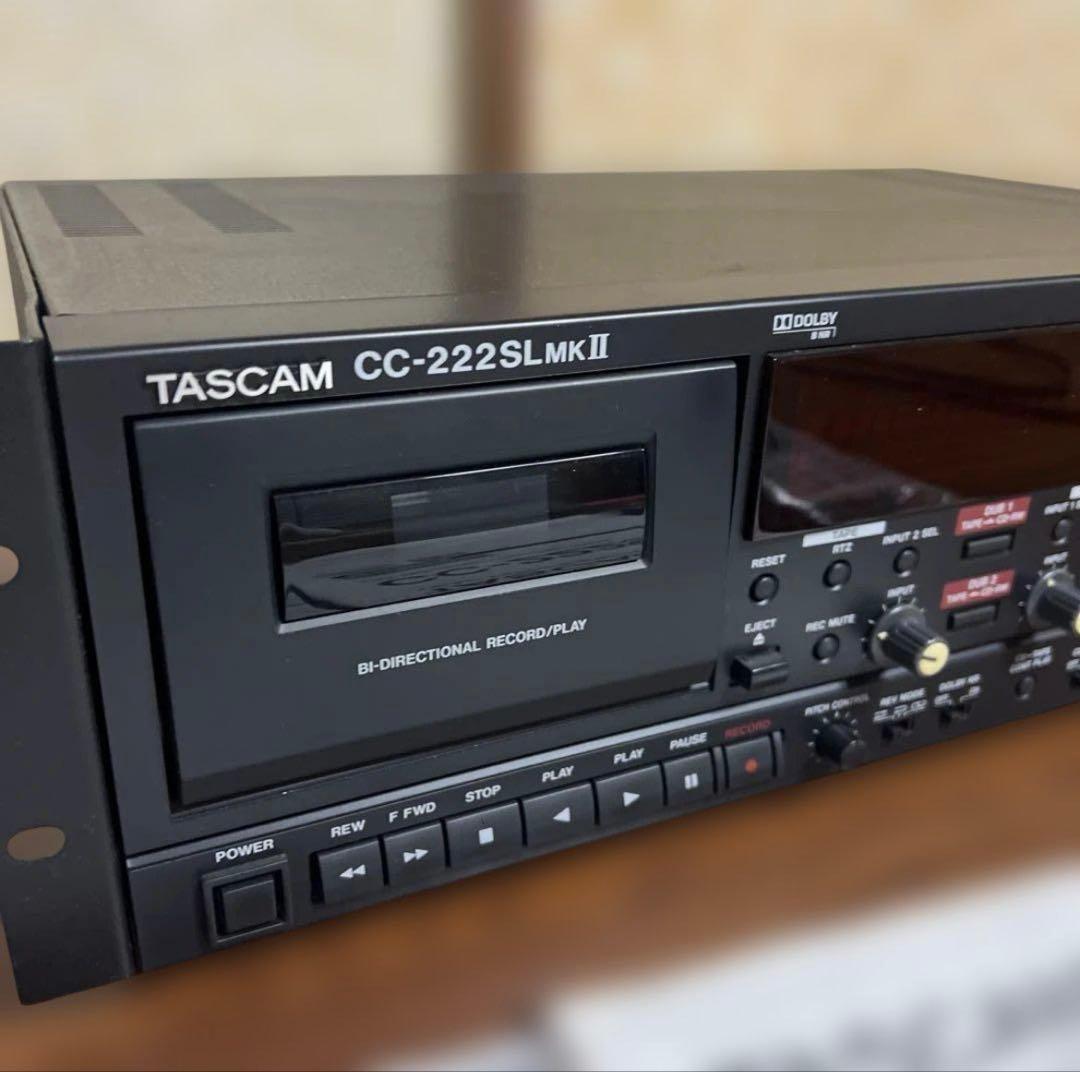 【美品】TASCAM CC-222SLMKII CDレコーダー・カセットデッキ