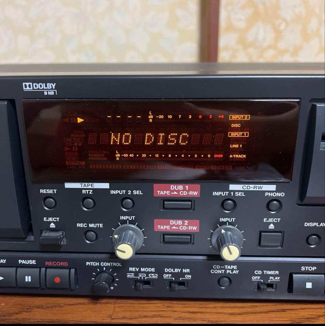 【美品】TASCAM CC-222SLMKII CDレコーダー・カセットデッキ