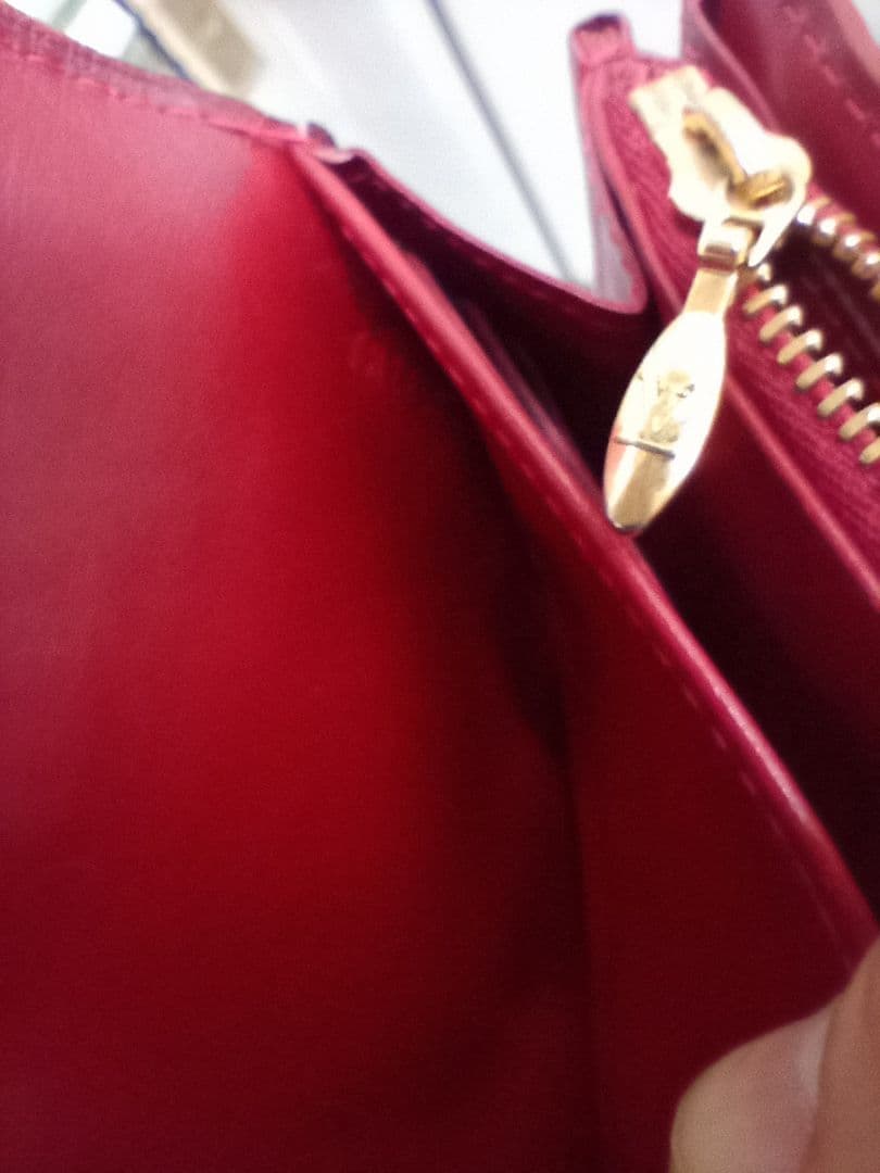 箱付 ルイヴィトン LOUIS VUITTON 長財布 モノグラム ヴェルニ 赤