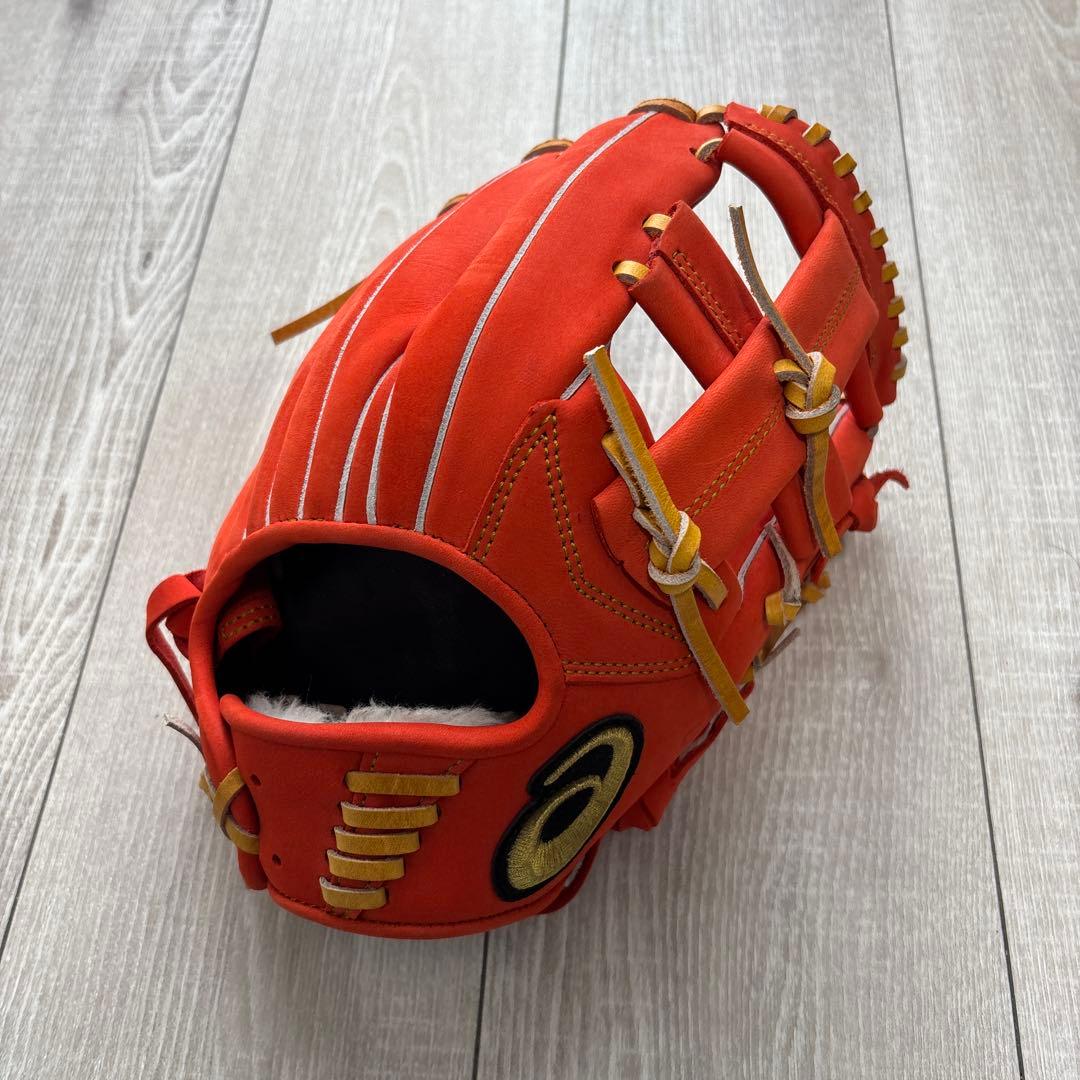 ASICS ゴールドステージ 軟式グローブ オレンジ