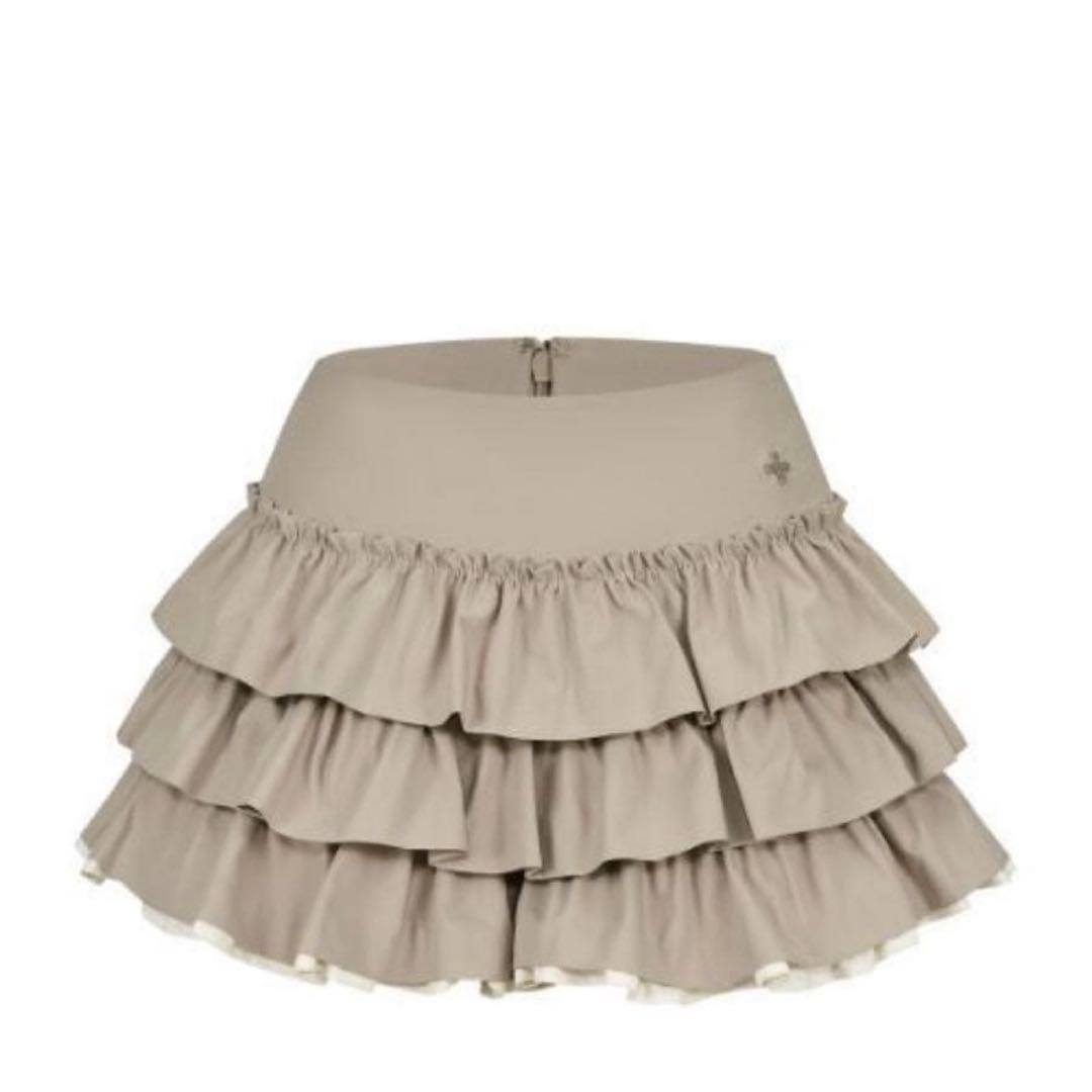 スカート Andwang Charm frill culotte mini skirt