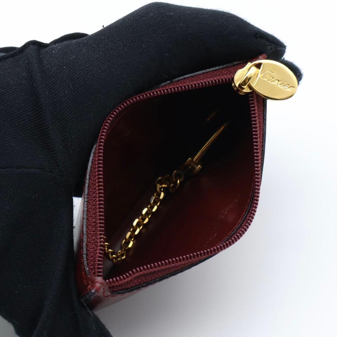 【未使用級】Cartier マストライン　ケース　小銭入れ　チェーン付き