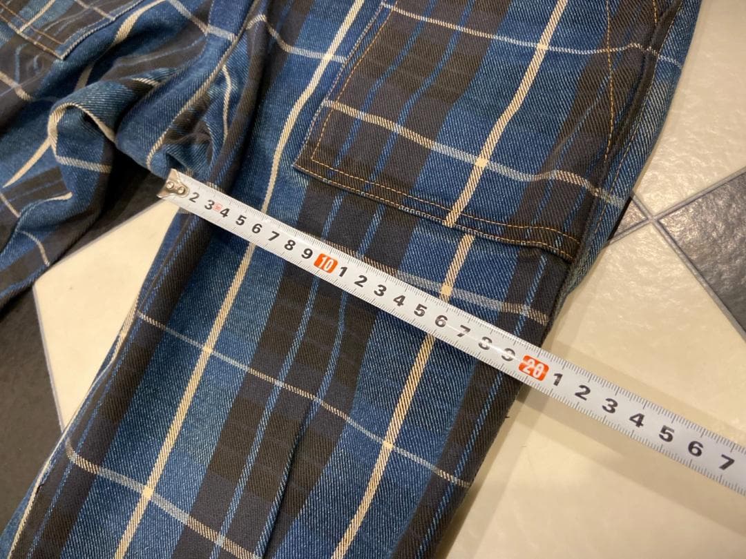 ◇ヴィヴィアンウエストウッド アングロマニア チェック ボンテージパンツ ブルー