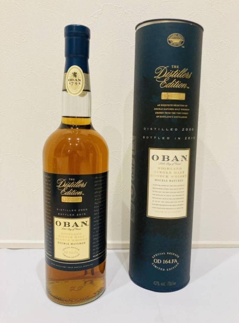 オーバンウイスキーディスティラーズエディション★2000年樽詰め2015年瓶詰め