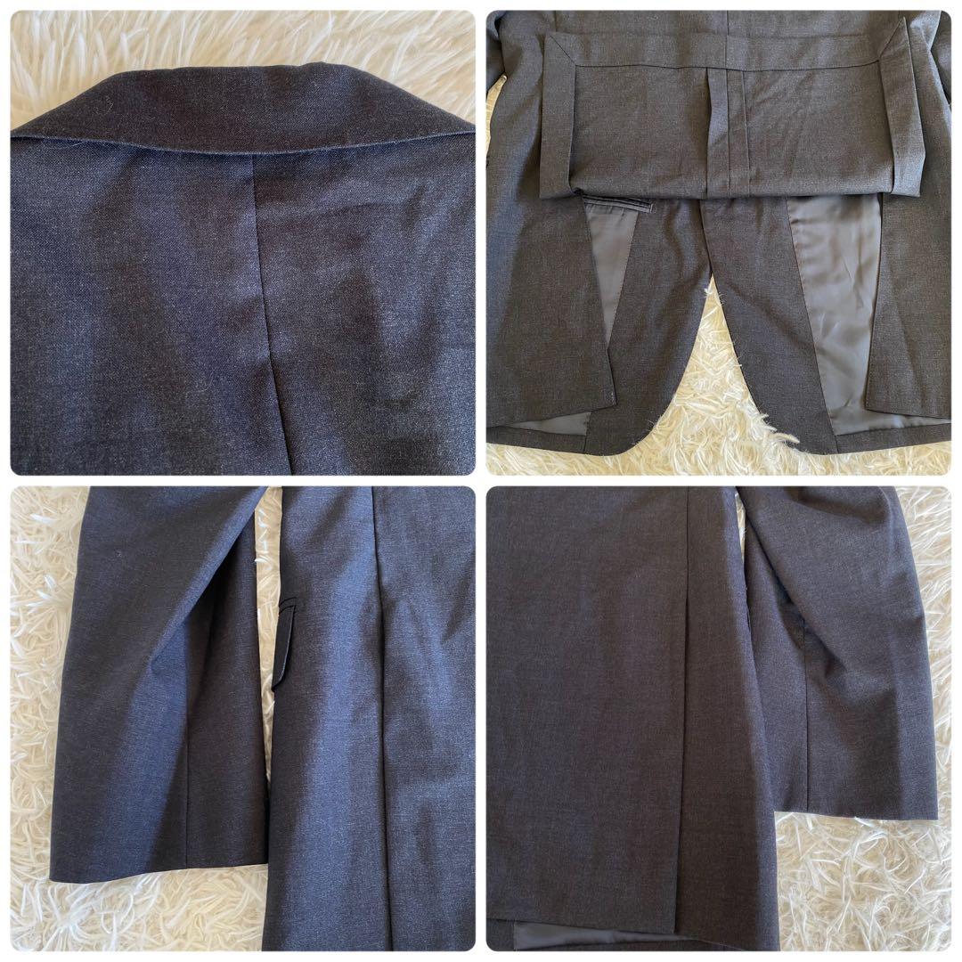 極美品✨グリーンレーベル×レダ　トロ無地 スーツセットアップ 2B RV　48