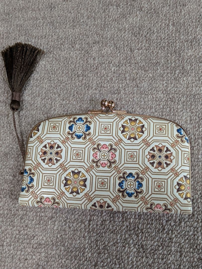 文庫屋大関　天溝がま口　（蜀江）