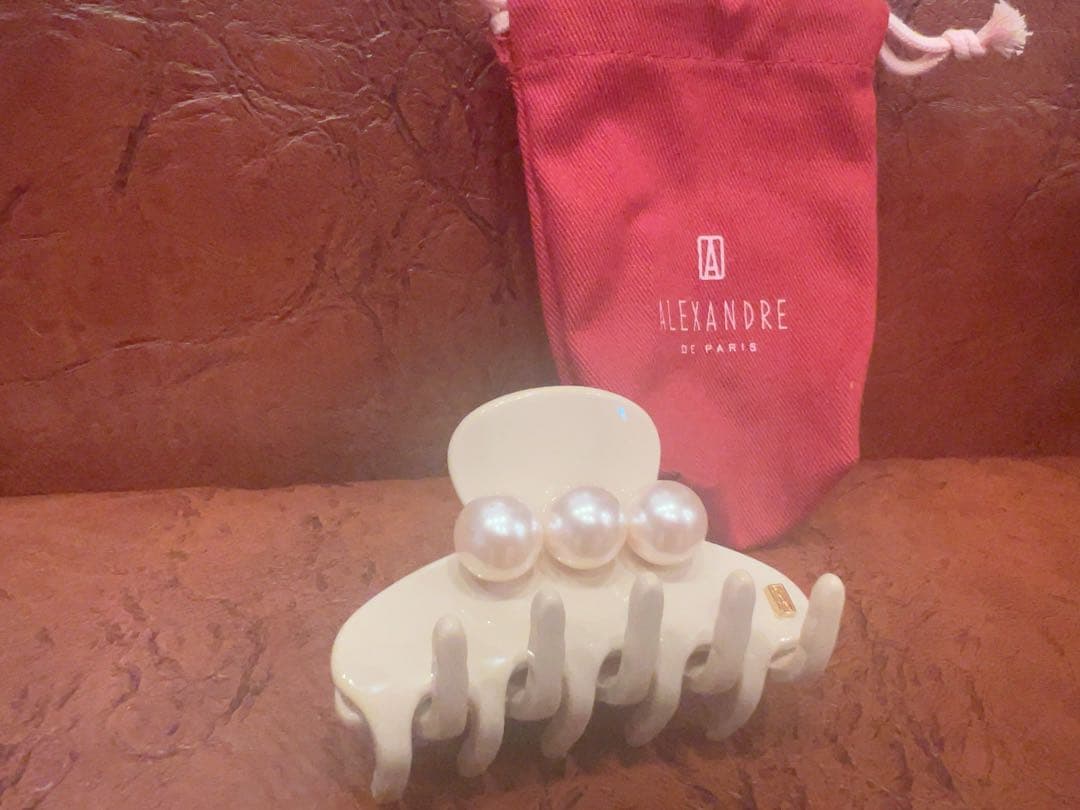 即発送ALEXANDRE DE PARIS パールヘアクリップSスモール