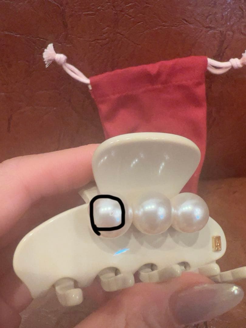 即発送ALEXANDRE DE PARIS パールヘアクリップSスモール