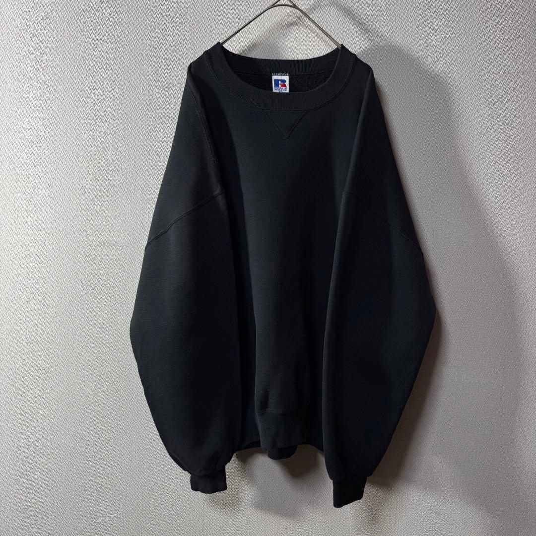 は*ぎ様 希少‼️90s USA製 RUSSELL PLAIN 無地 肉厚 ブラ