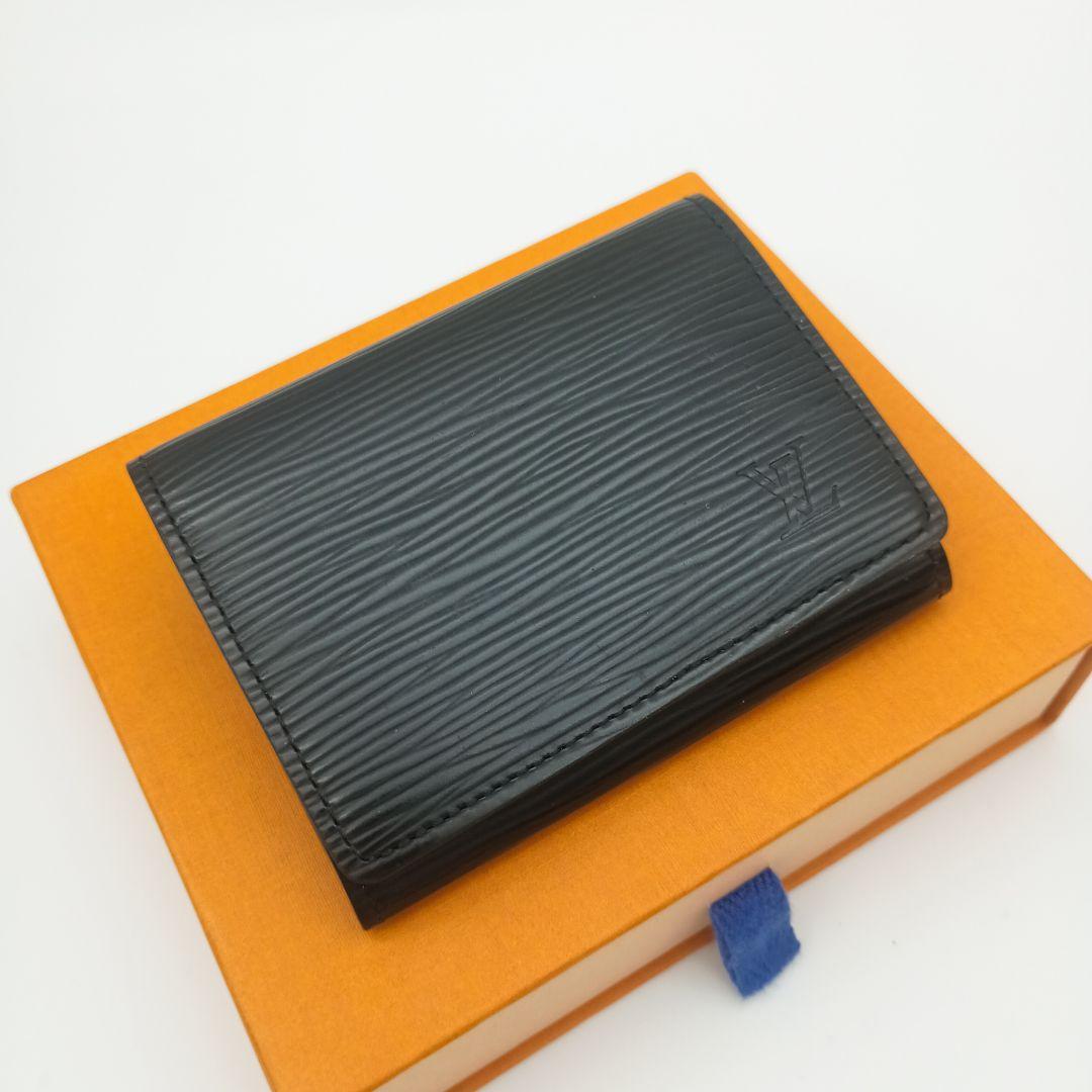 【美品SS】ルイヴィトン　カルトドゥヴィジット　エピ　ノワール　黒　名刺入れ