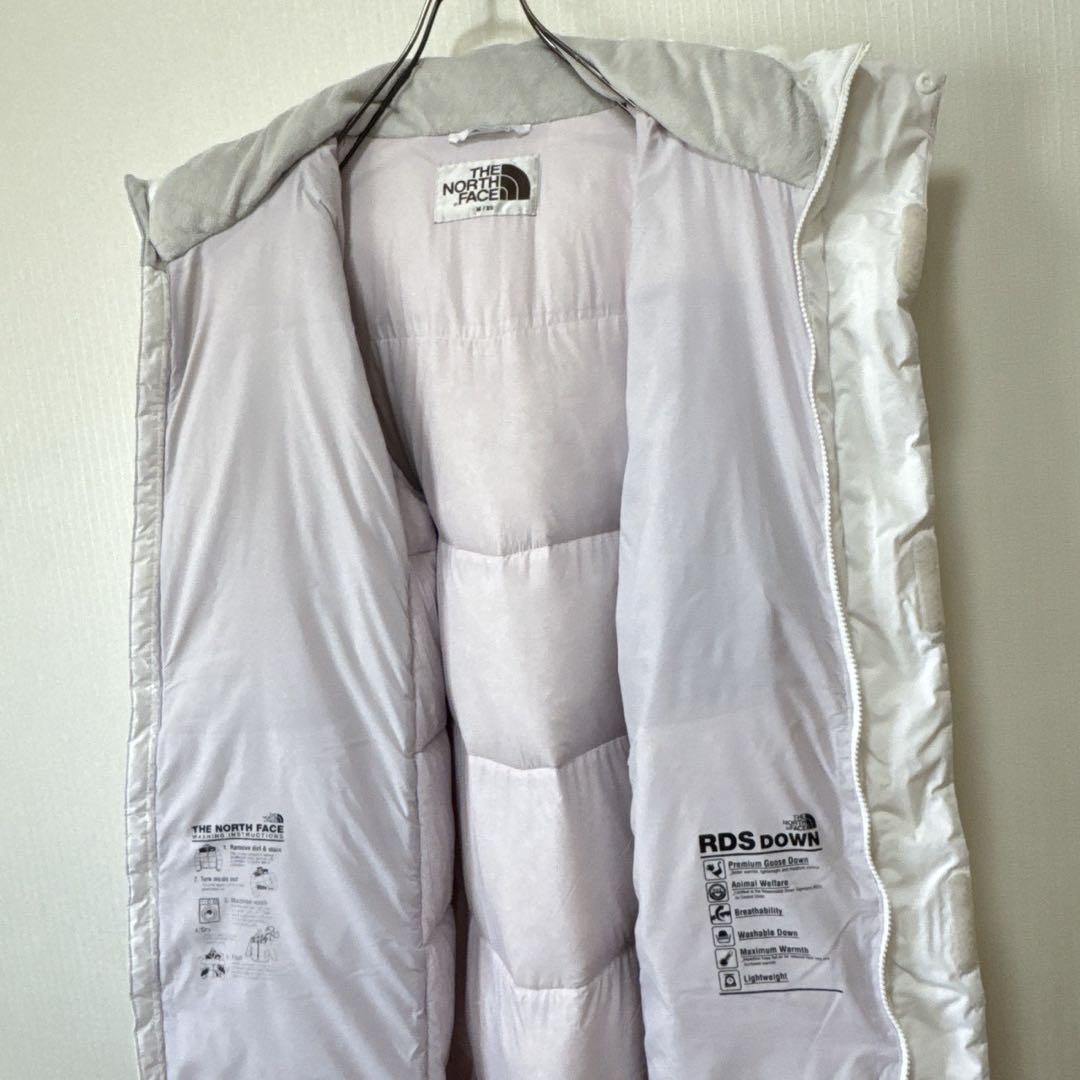 【海外限定】ノースフェイス　ロングダウン　メンズM　　白
