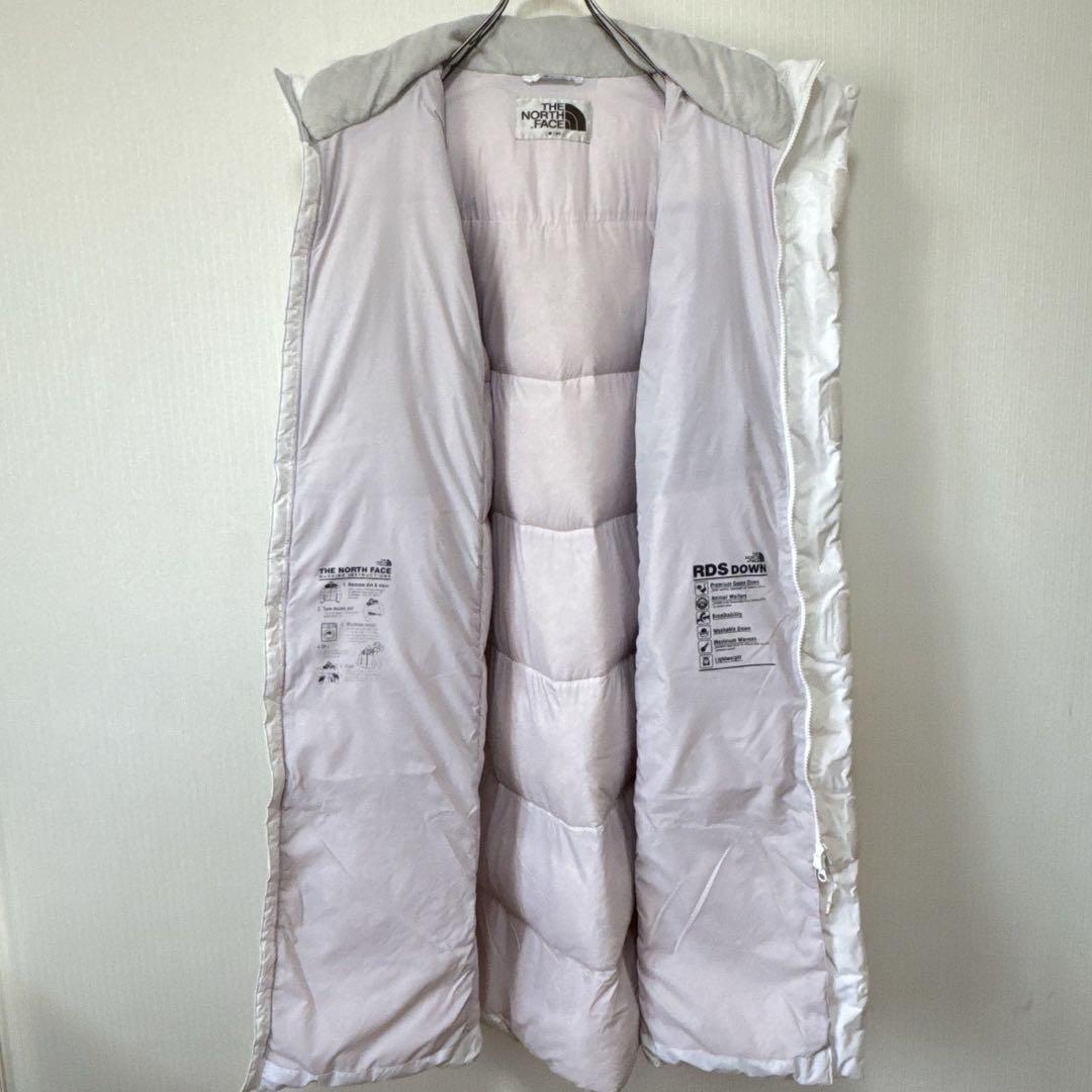 【海外限定】ノースフェイス　ロングダウン　メンズM　　白