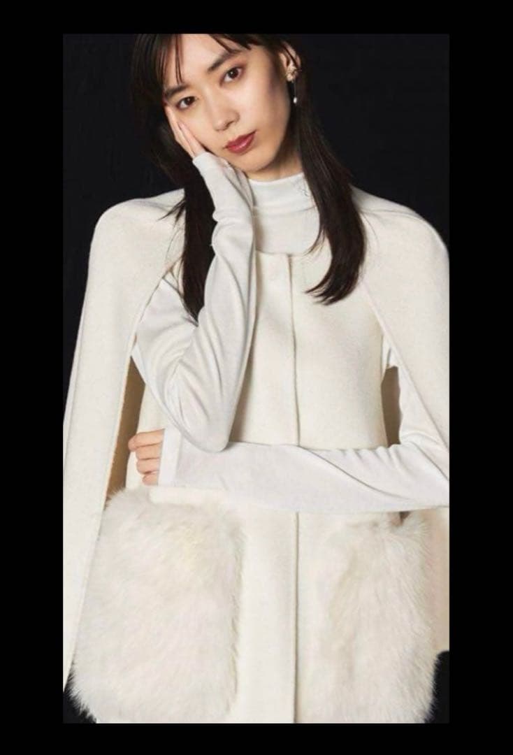 CELFORD セルフォード ファーポケットケープジャケット