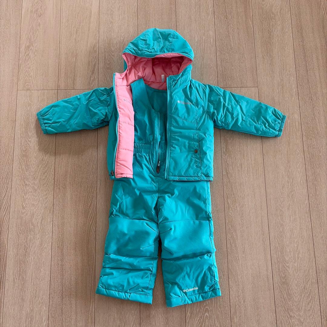 コロンビアColumbia 子ども　3T 90〜100cmスキーウェアセット