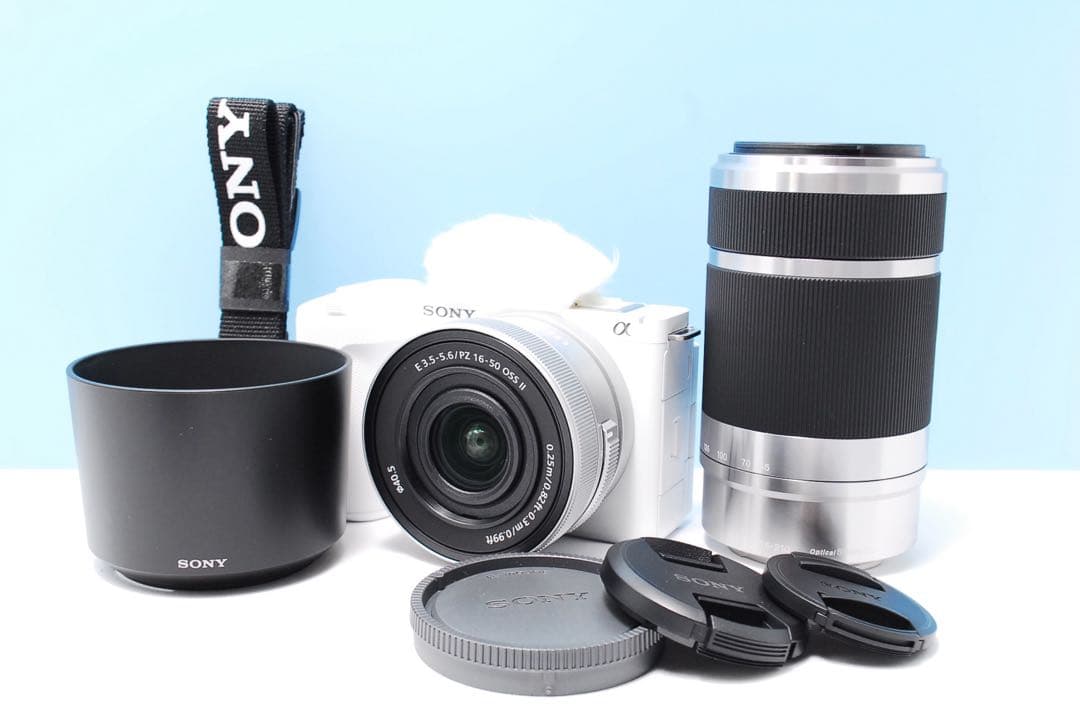 【新品級美品】SONY ZV-E10Ⅱ ダブルズームセット ホワイト 付属品完備