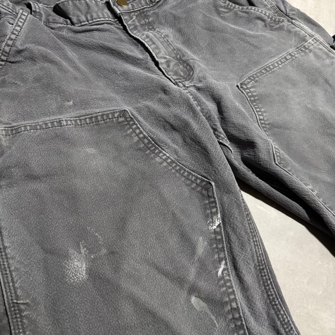 カーハート carhartt ペインターパンツ　ワークパンツ　ダブルニー　グレー