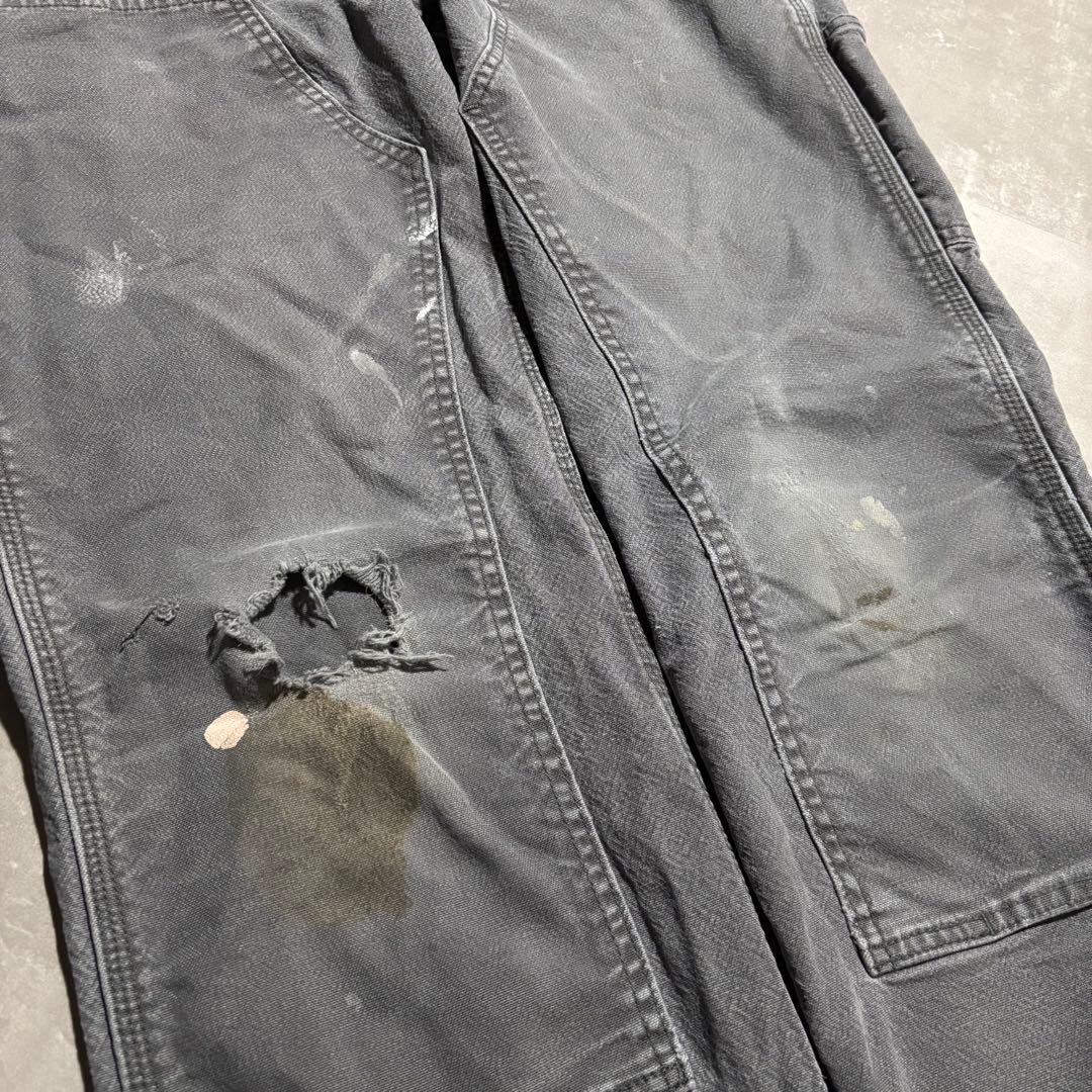 カーハート carhartt ペインターパンツ　ワークパンツ　ダブルニー　グレー