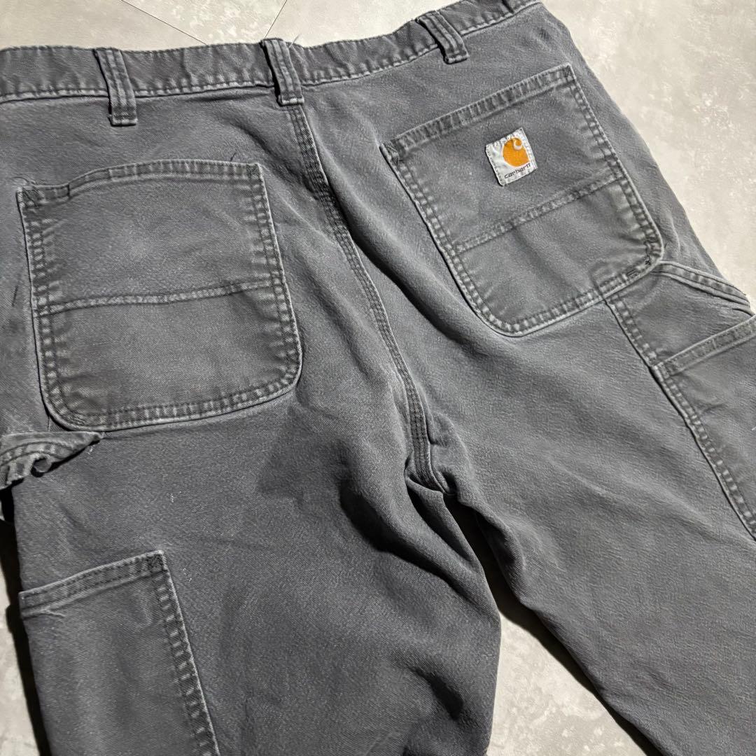 カーハート carhartt ペインターパンツ　ワークパンツ　ダブルニー　グレー