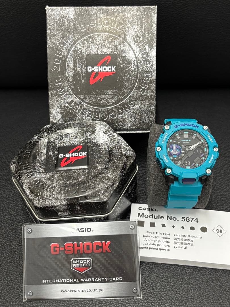 稼働品　G-SHOCK GA-2200 ライム　腕時計