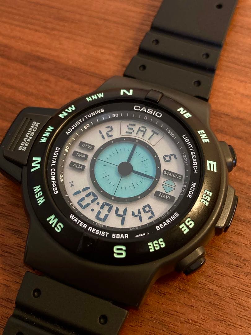 【極美品】CASIO CPW-100 90s デジタルコンパス　※本体のみ