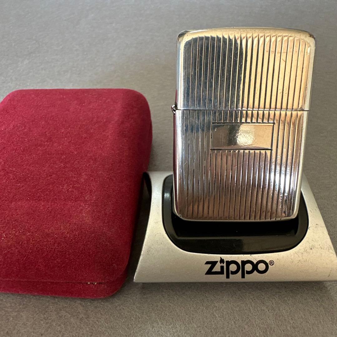 値下げ❗️激レアビンテージZIPPOスターリングシルバー　エンジンターン