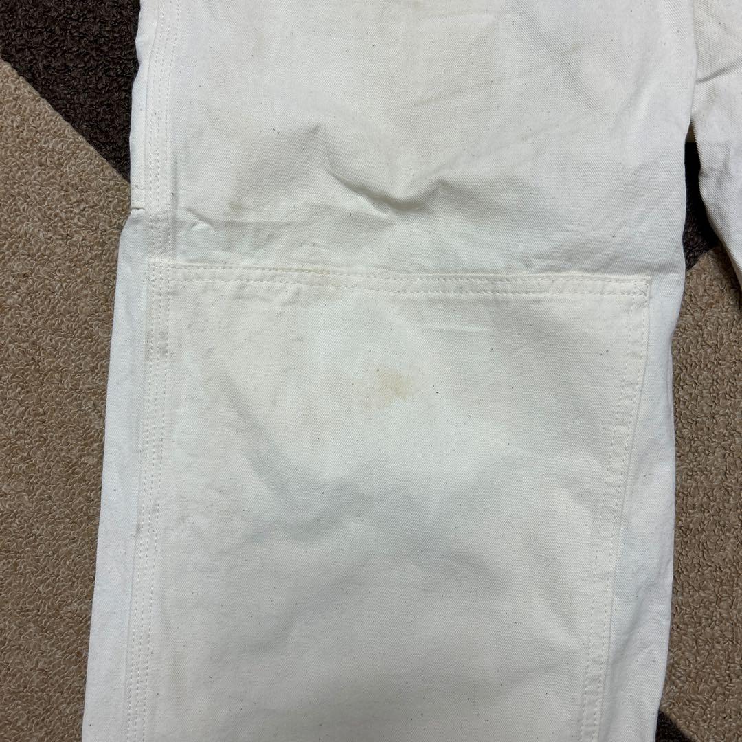 Carhartt ホワイトオーバーオール Eastern MA 475 エプロン