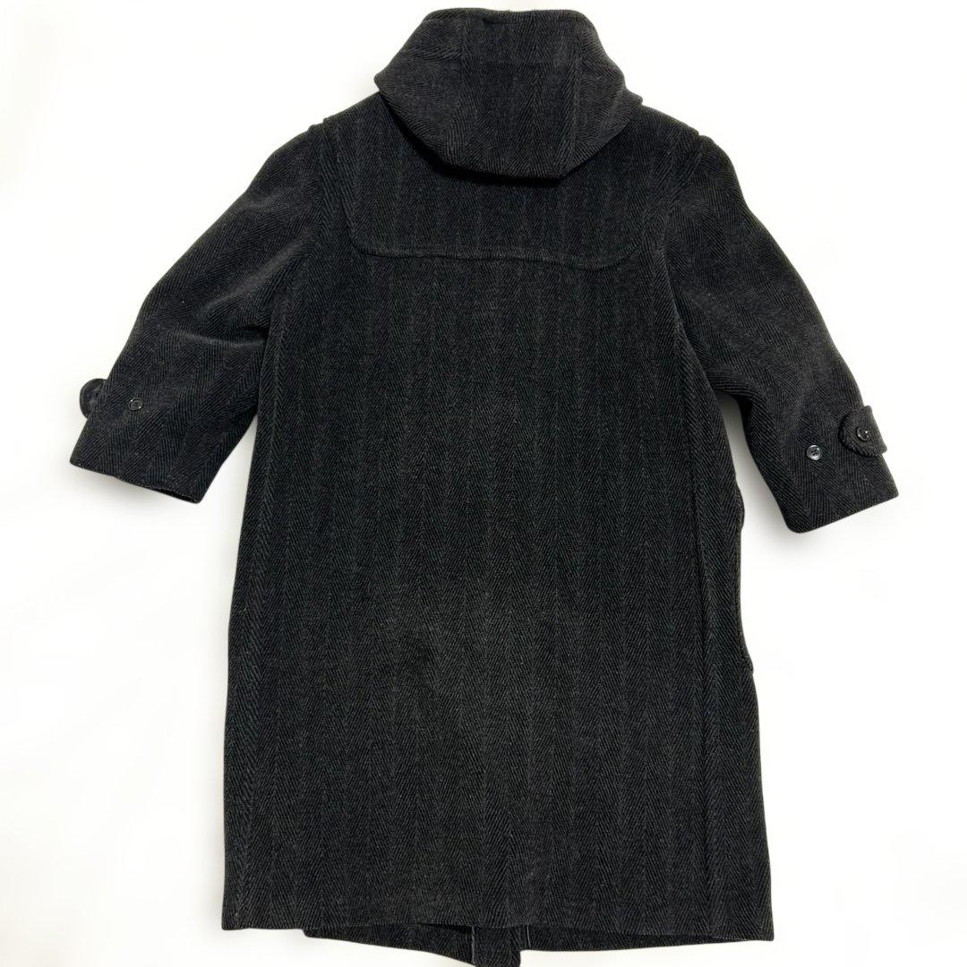 グローバーオール ヘリンボーン ダッフルコート　キングストン　チャコールグレー