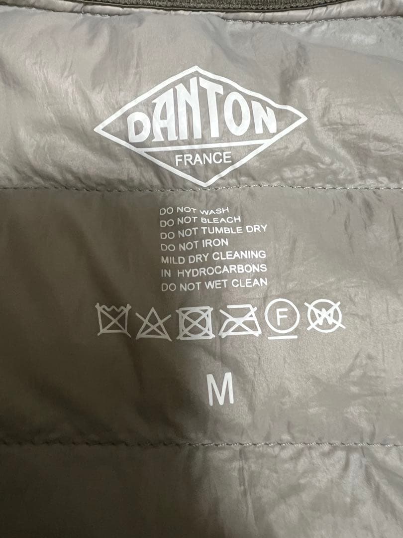 【みっち】ダントン　インナーダウン　オリーブ　40 M【※当日発送可※】