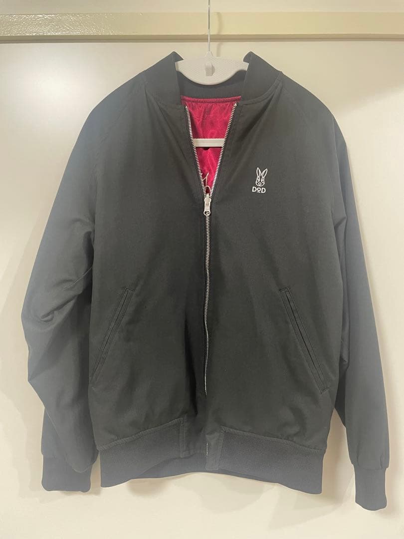 DoDディーオーディーギガジャンSサイズレッド赤スカジャンリバーシブル黒ブラック