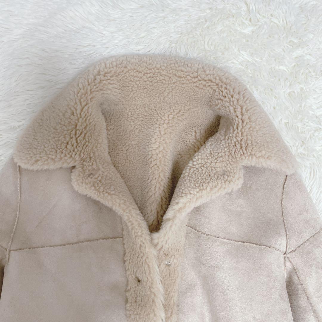 美品 グレースコンチネンタル ハーフコート ファージャケット リバーシブル