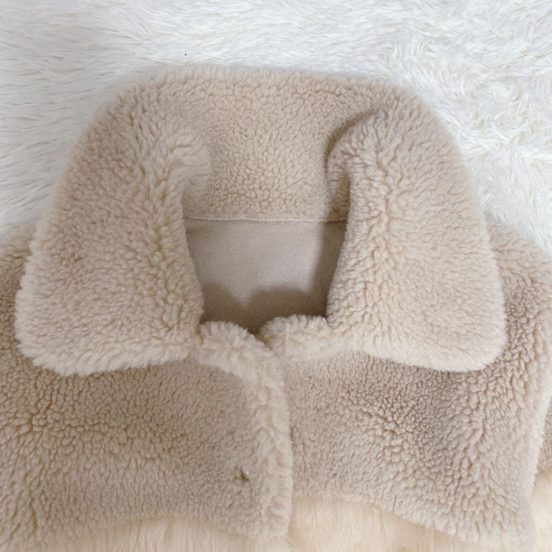 美品 グレースコンチネンタル ハーフコート ファージャケット リバーシブル