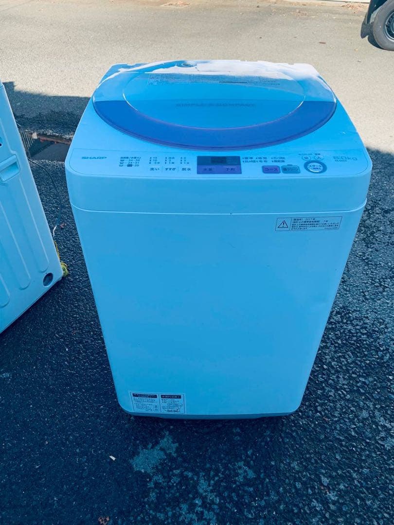 送料設置無料　SHARP 電気洗濯機　ES-GE6A-P