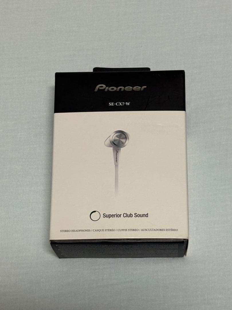 pioneer Superior Club Sound SE-CX7-Wイヤホン
