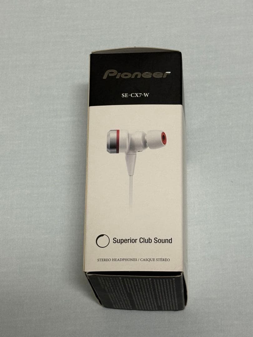 pioneer Superior Club Sound SE-CX7-Wイヤホン