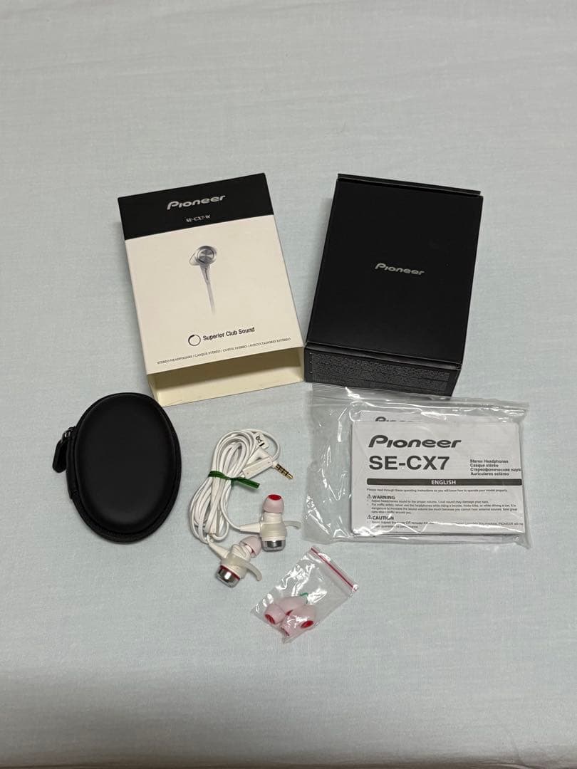 pioneer Superior Club Sound SE-CX7-Wイヤホン