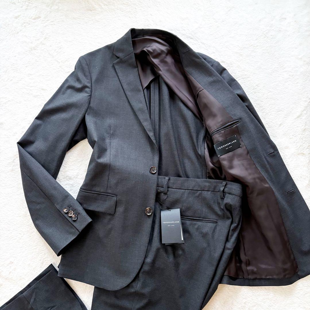 新品未使用　トゥモローランド　スーツ　セットアップ　グレー　L 48