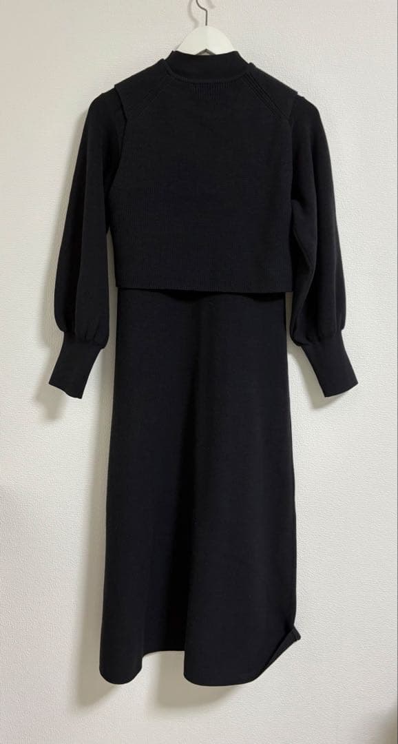 ANAYI メリノウールアンサンブルニットワンピース