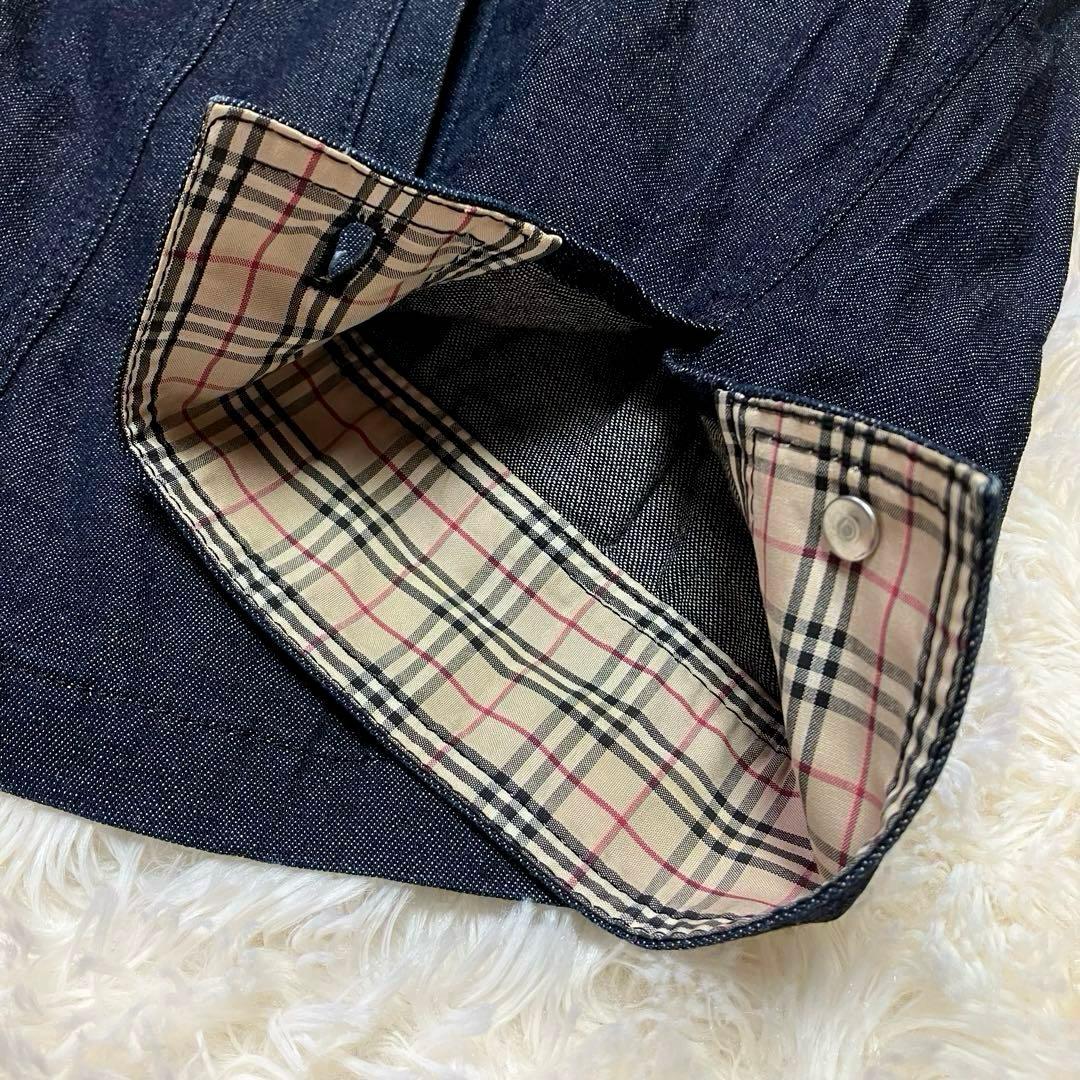 バーバリーロンドン ノバチェック デニム シャツ ジャケット 大きいサイズ