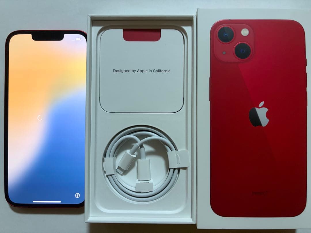 Apple iPhone 13 赤RED 本体 128GB 84%