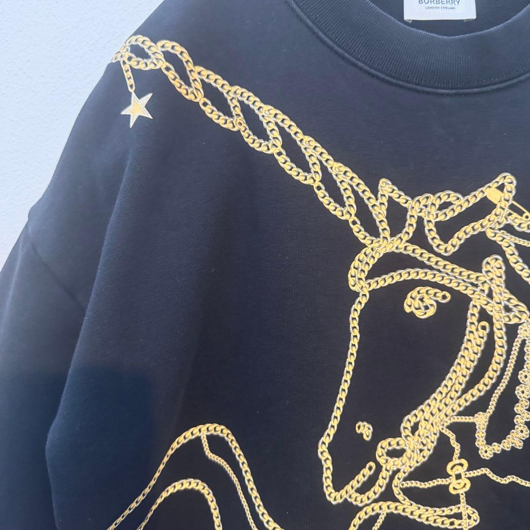 【美品】BURBERRY ユニコーンチェーン スウェット 上品デザイン